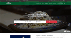 Desktop Screenshot of limoncellotrattoria.com